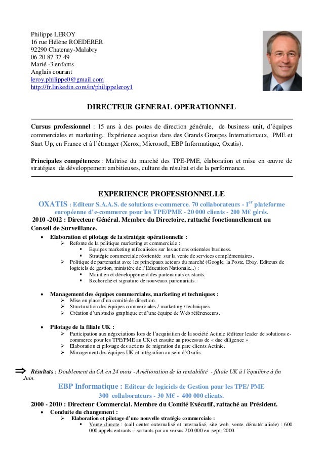 Cv en Français 01 10 12