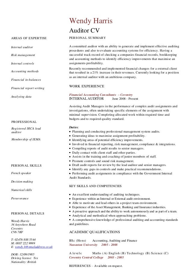 Sample resume for cabin crew position