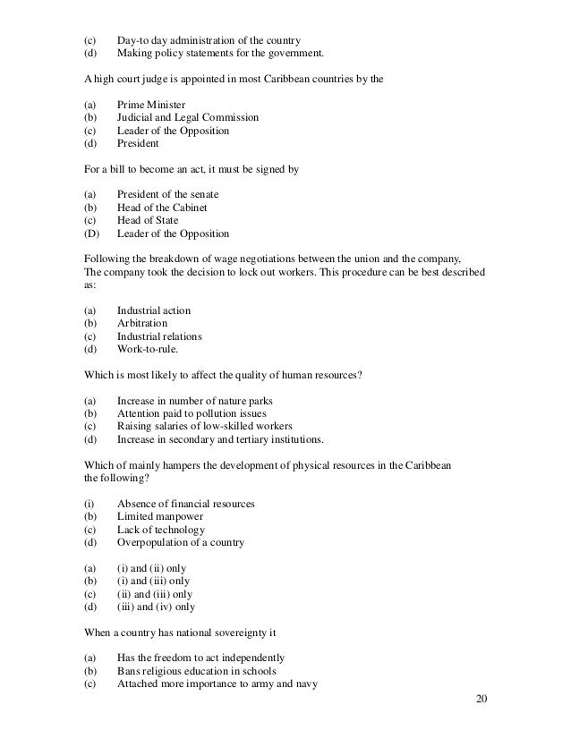 Free Geography Csec Past Papers And Answers Free Geography Csec Past