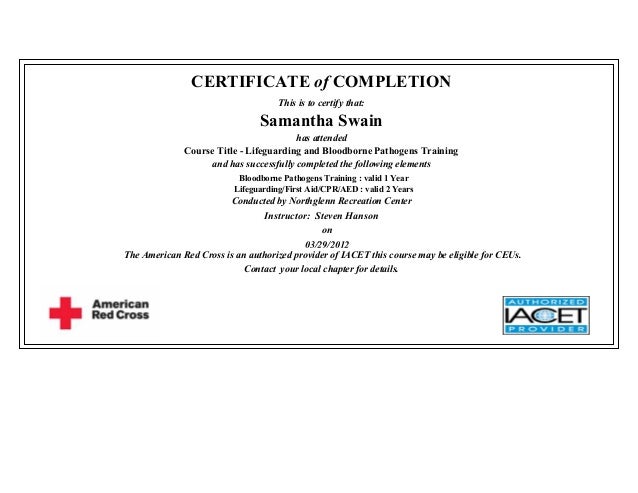 Lifeguarding Bloodborne Pathogens Training Certification PDF Lifeguarding Bloodborne Pathogens Training Certification PDF