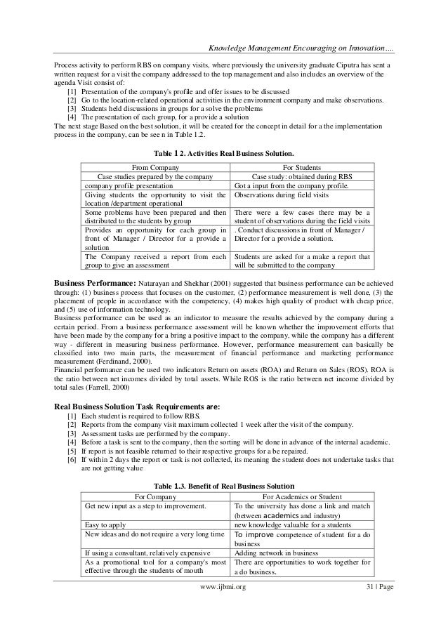 Knowledge Management Case Studies