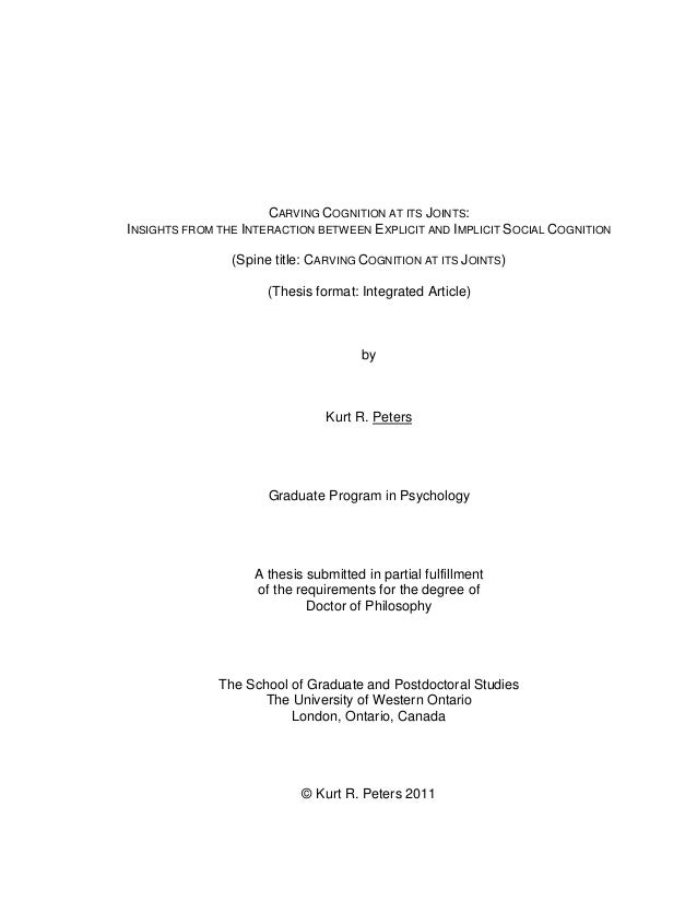 thesis requirements uwo thesis requirements uwo