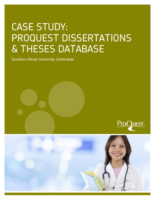 Proquest dissertations and theses