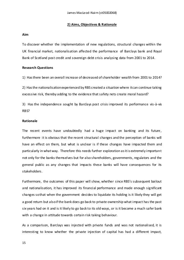 Definition aims objectives dissertation