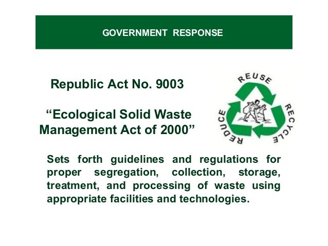waste management and environmental bodies Environmental, health, and safety (ehs) guidelines general ehs guidelines: environmental waste management april 30, 2007 47 world bank group • where waste can not be recovered or reused, treating. waste management and environmental bodies Environmental, health, and safety (ehs) guidelines general ehs guidelines: environmental waste management april 30, 2007 47 world bank group • where waste can not be recovered or reused, treating.