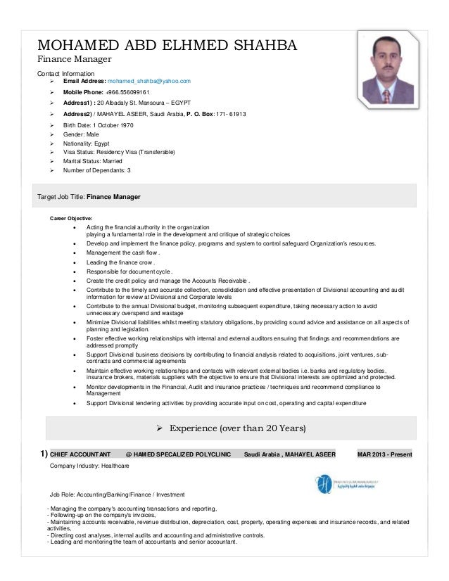 Sample resume corporate finance analyst