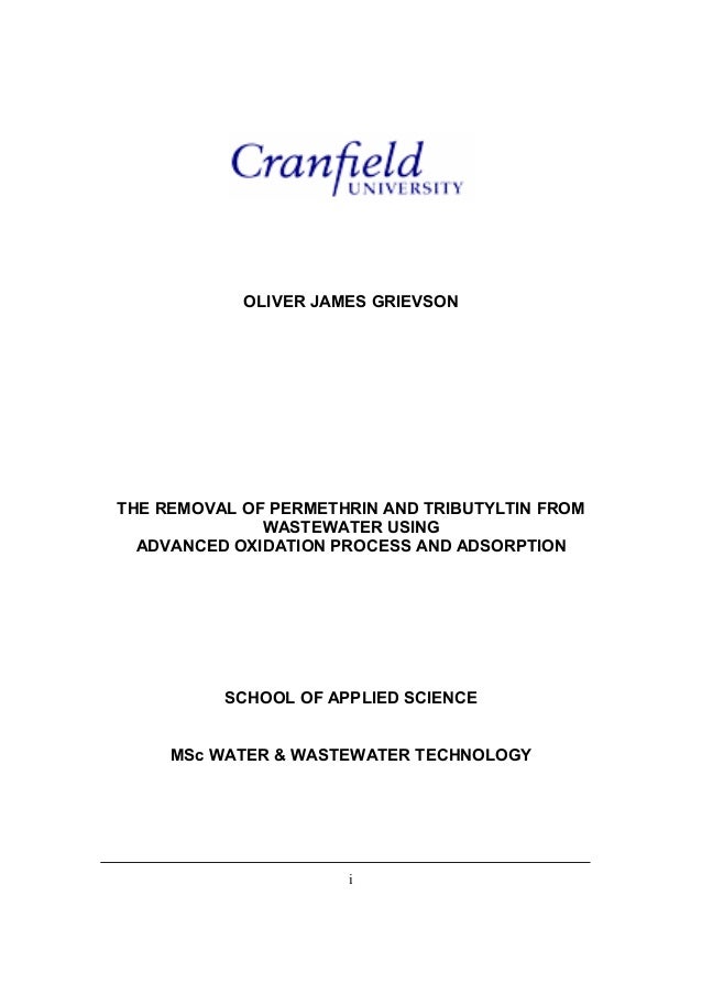 Thesis on industrial wastewater