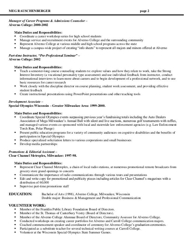 college admissions counselor resume college admissions counselor resume