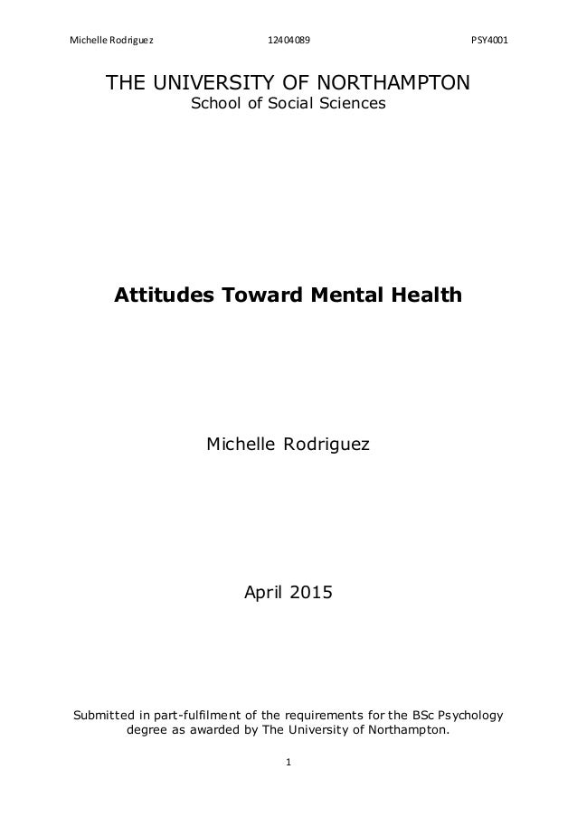 Good mental health dissertation topics