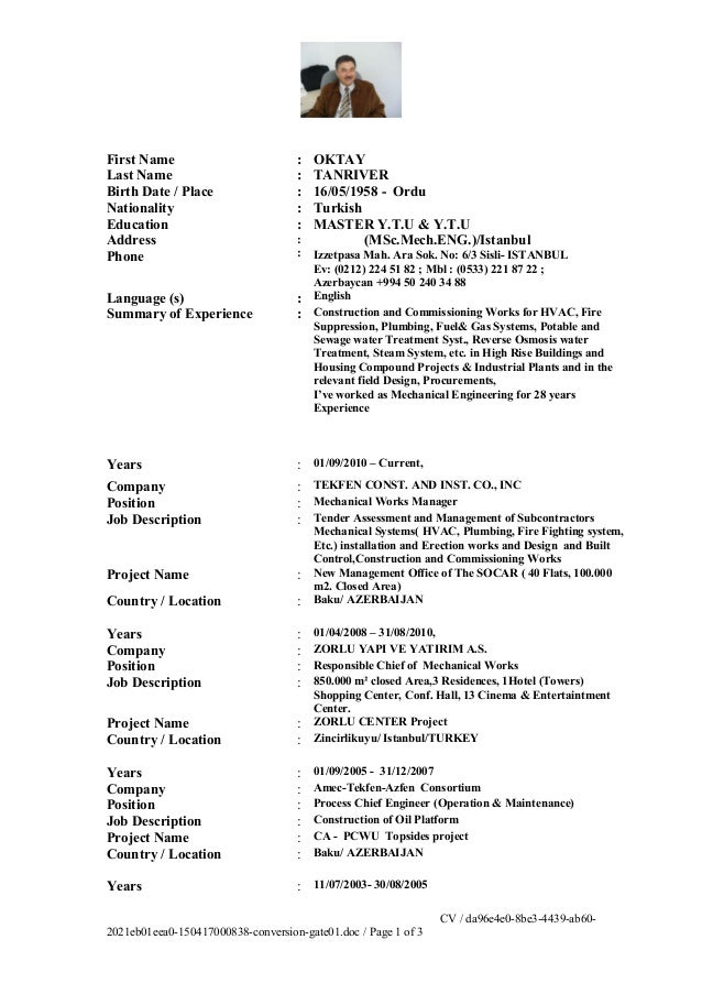 plumbing engineer resumes