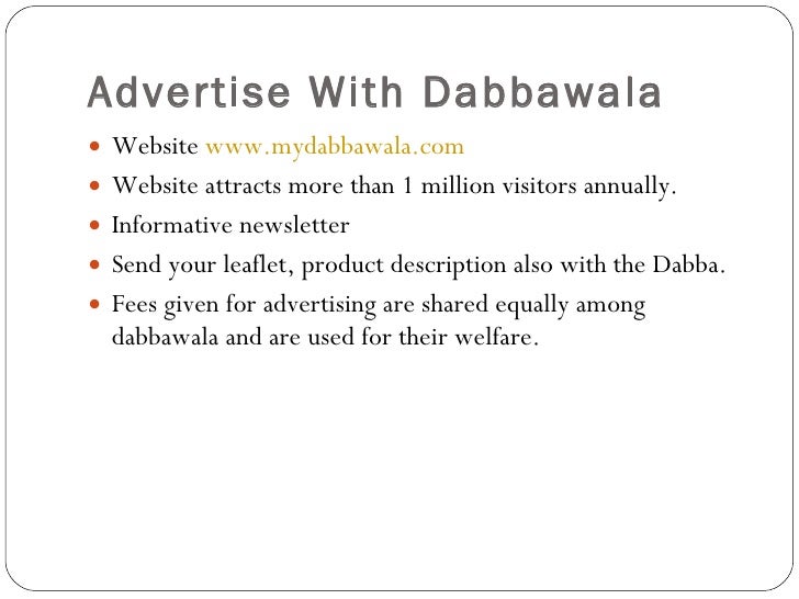 Case Study Dabbawala Pdf