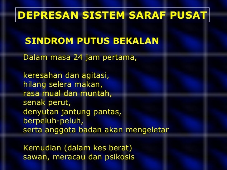 Dadah dan kesannya