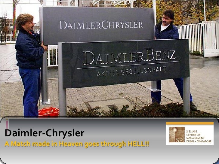 Daimler chrysler merger case study #3