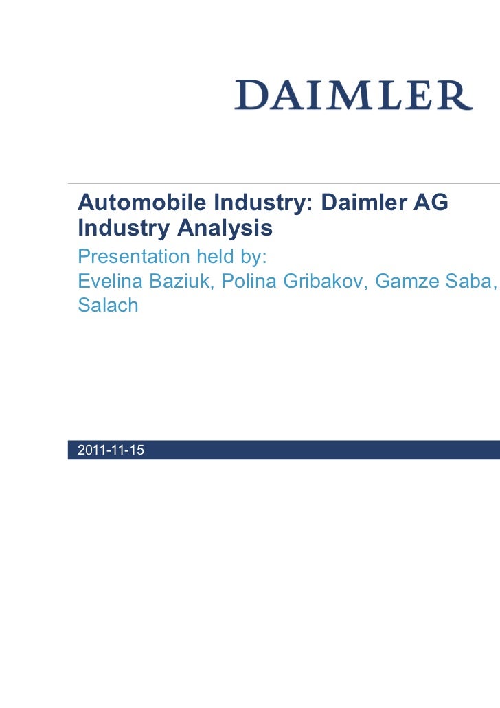 Daimler benz and chrysler merger analysis #3