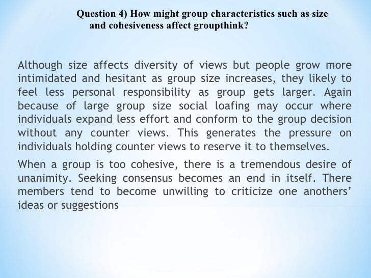 the dangers of groupthink case study the dangers of groupthink case study
