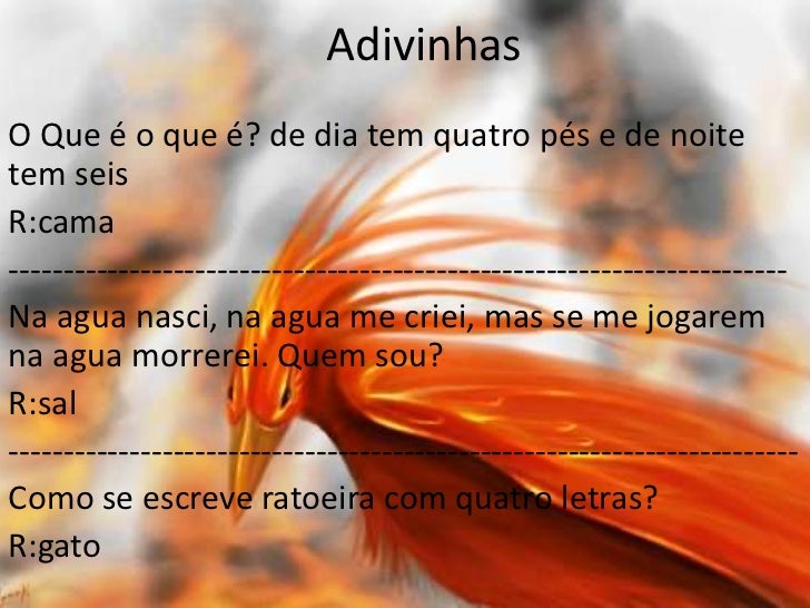 A LENDA DO PÁSSARO DE FOGO