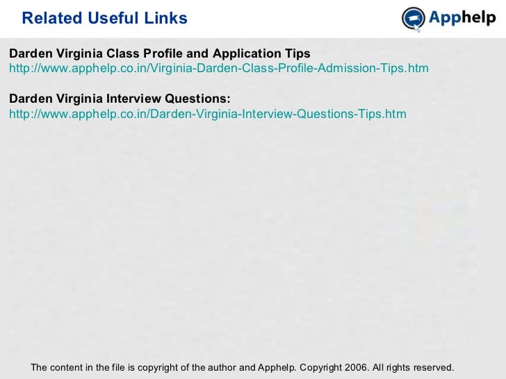 darden essays