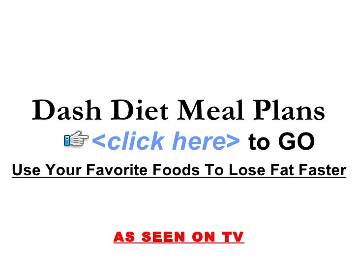 Dash Diet Meal Plans
