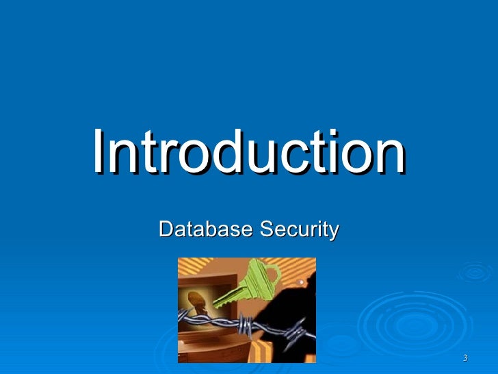 Database Security