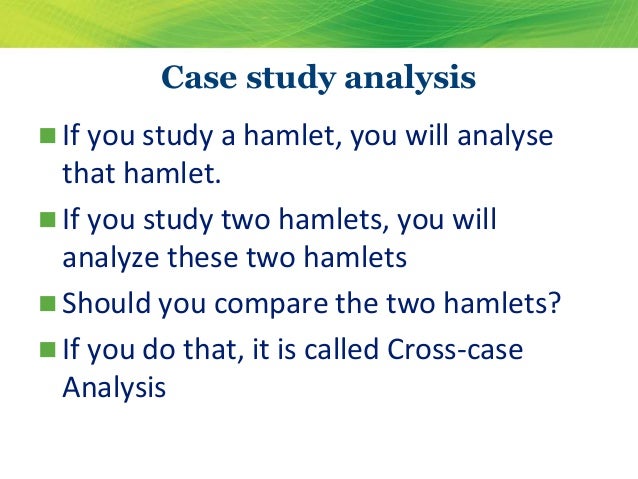 how to analyse case study how to analyse case study