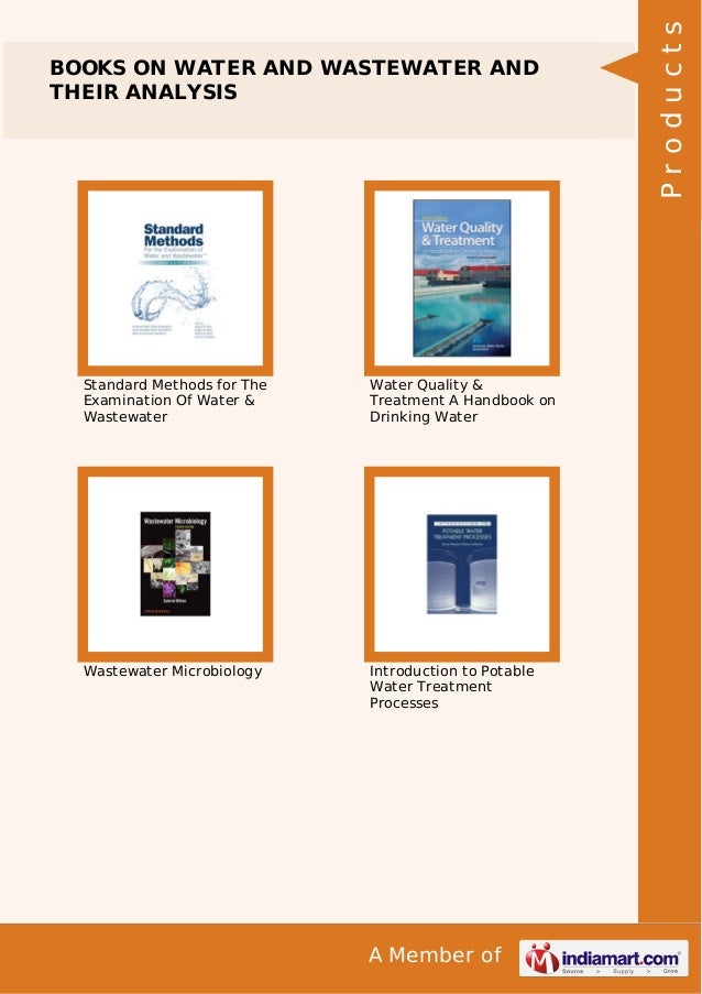 methods the of and wastewater for water standard examination
