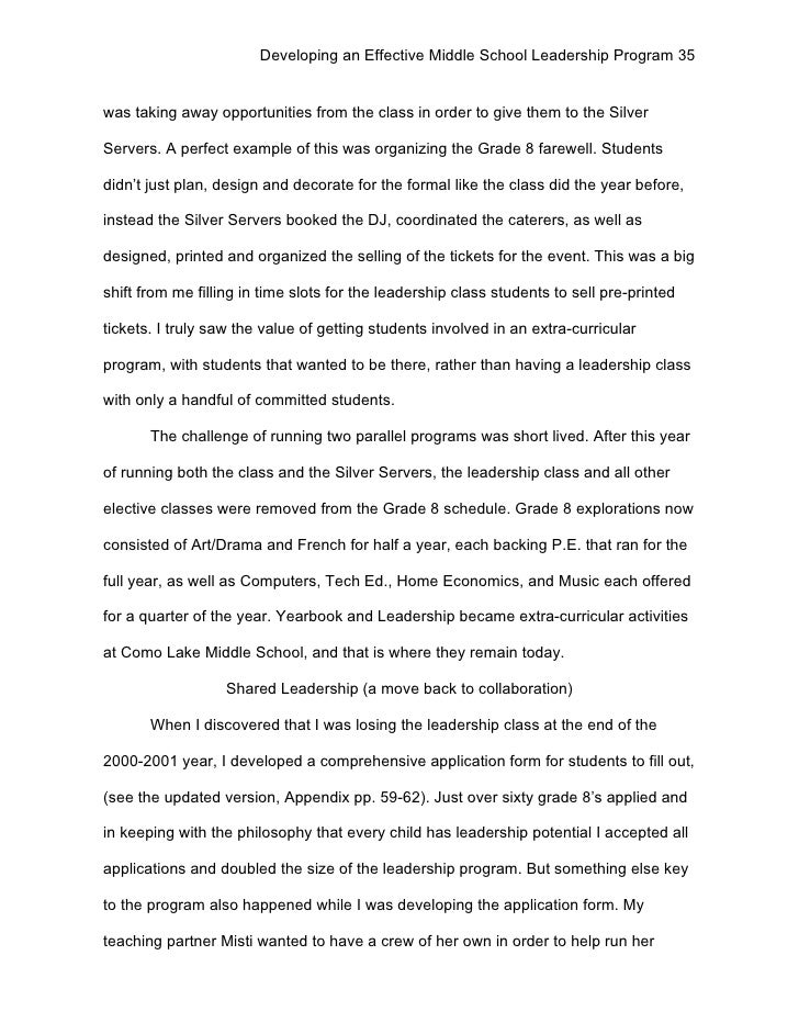 Sample essay for student council