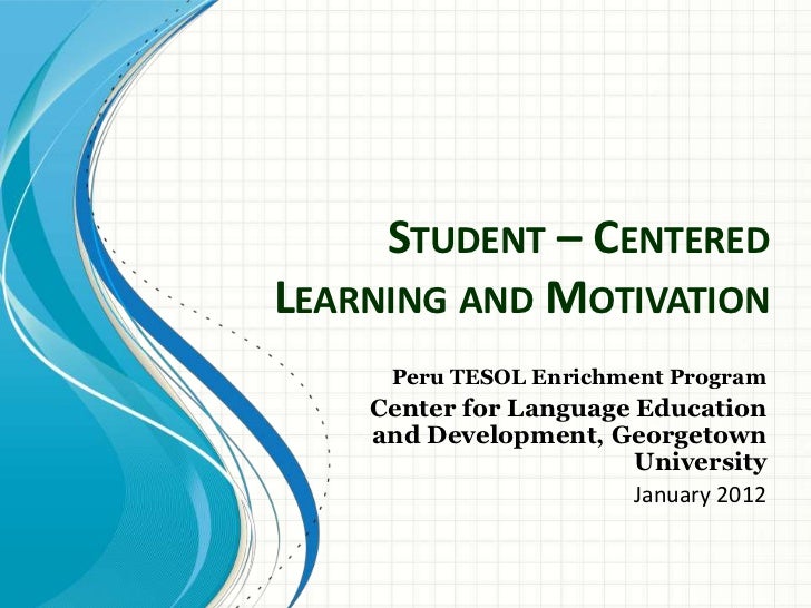 Teal center fact sheet no. 6: student centered learning 2010