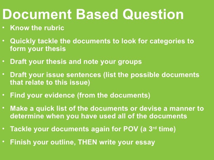 Dbq essay rubric 1   youtube