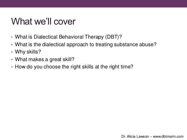 dbt for substance abuse pdf