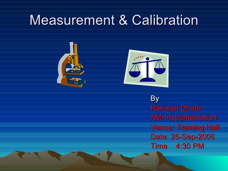 Instrument Calibration