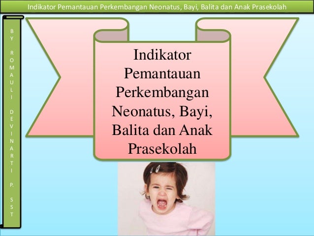 Pemantauan Tumbuh Kembang Bayi Dan Balita Pdf