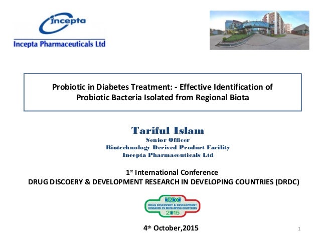 Probiotics in Diabetes Treatment by Tariful Probiotics in Diabetes Treatment by Tariful