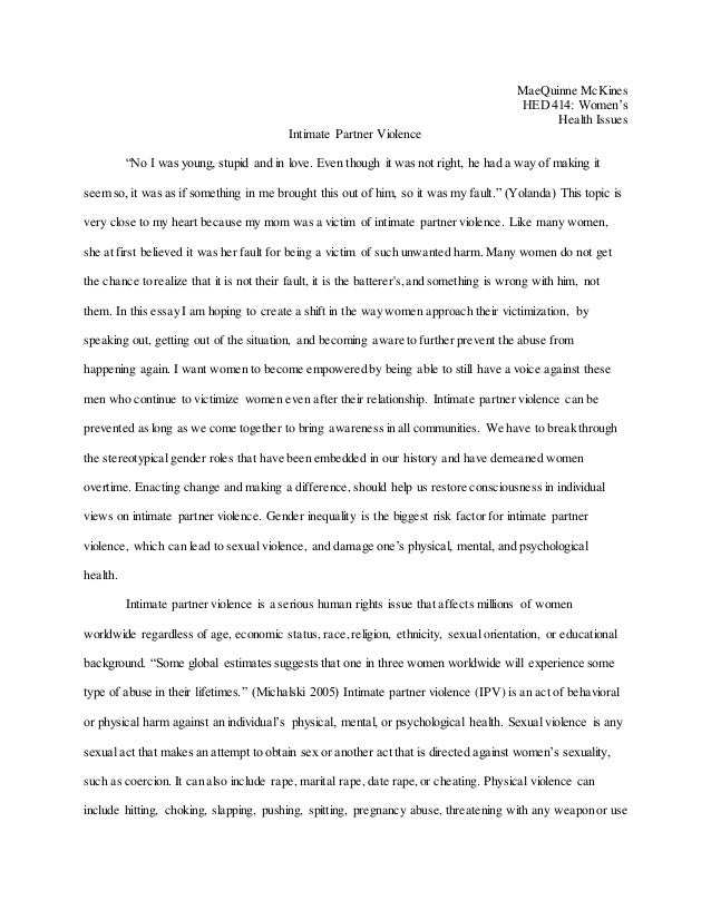 Domestic violence argumentative essays