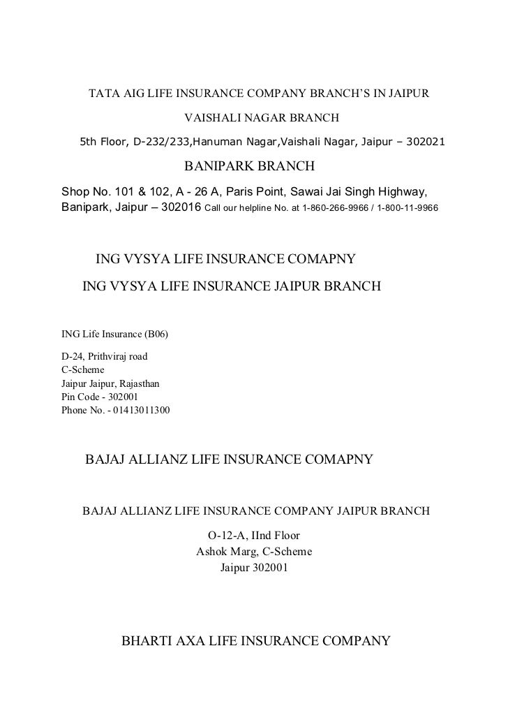 ... Insurance Company of India Ltd. Regional Office Jaipur - Jaipur