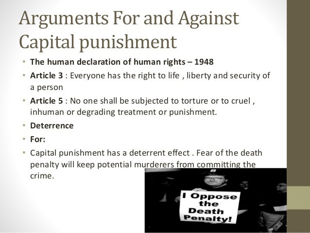 Argument for The Abolishment of Capital Punishment