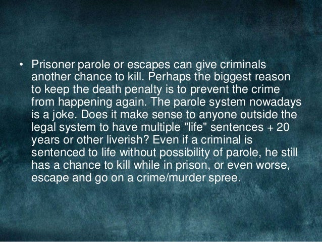 Overpopulation in prisons death penalty