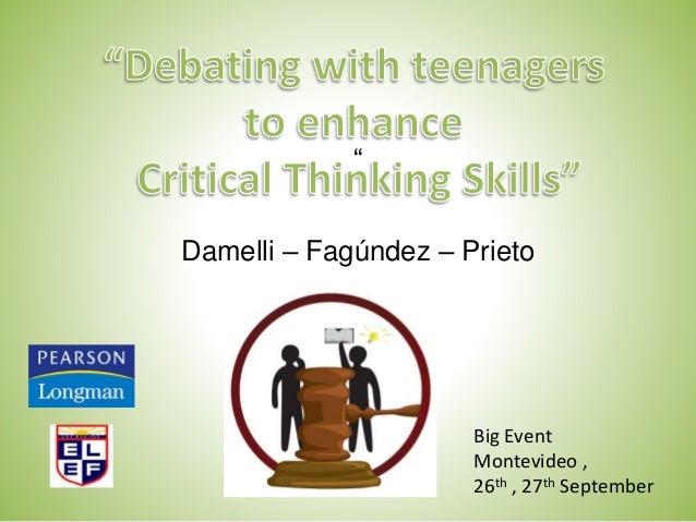 Assessment Of Critical Thinking