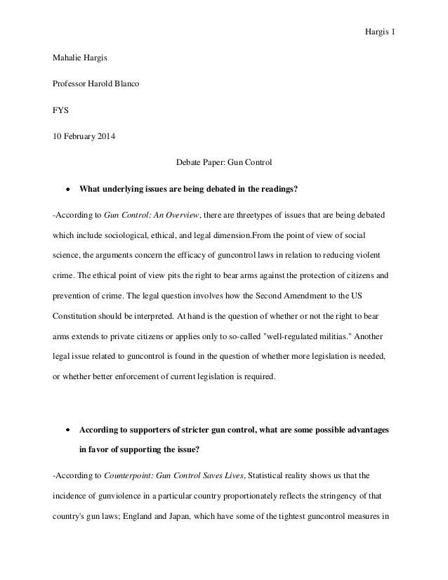 high school argumentative essay examples