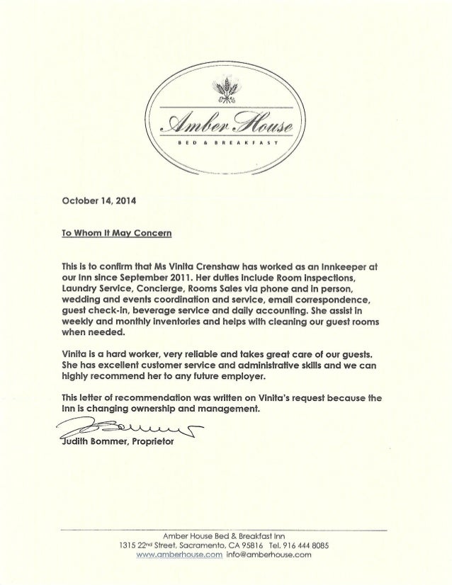 SEARCH AND BUY THIS PRODUCT amber house reference letter