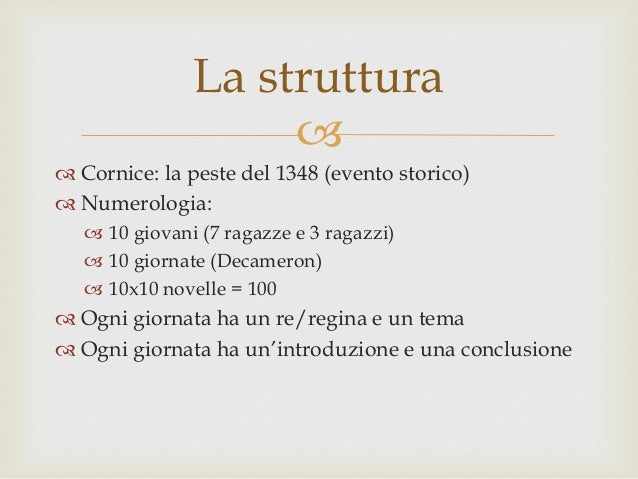 Cos è La Cornice Del Decameron