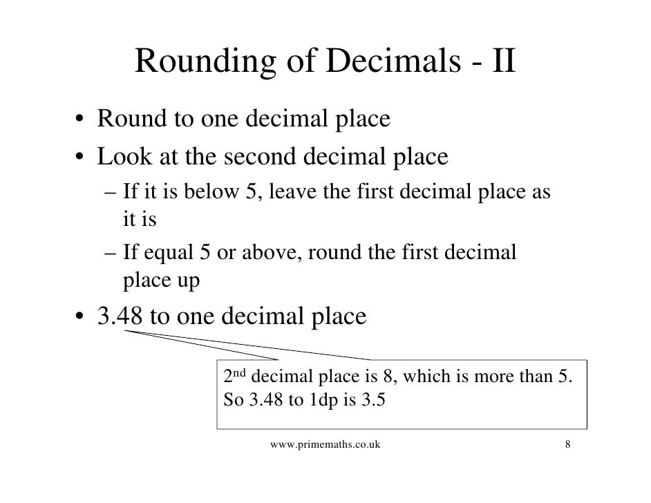 Decimals (www.primemaths.co.uk)