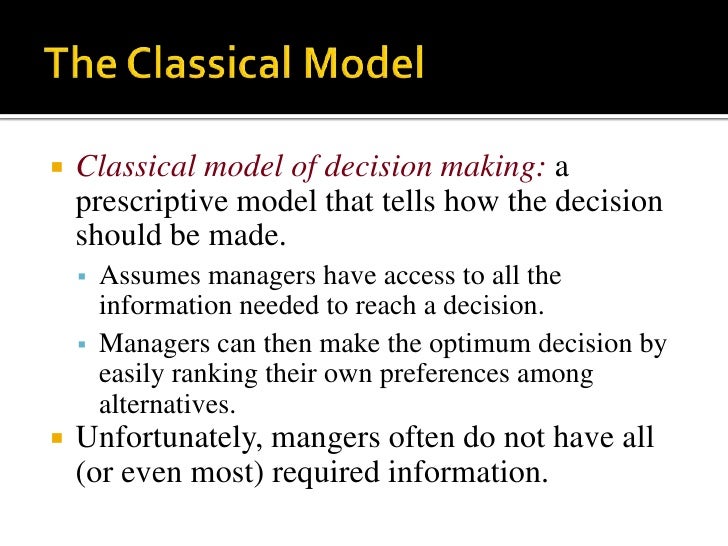 Decision Making In Management