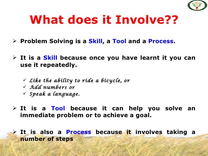 Problem solving homework help