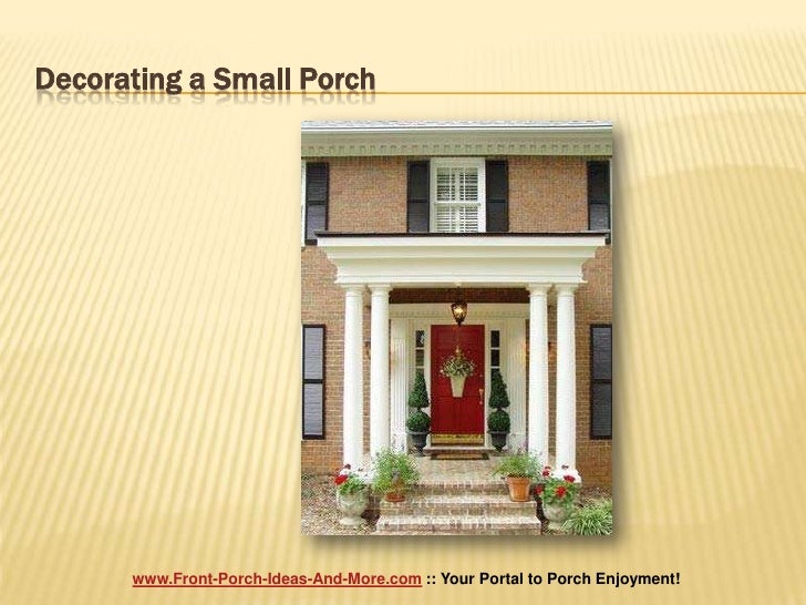 Decorating a Small Porch