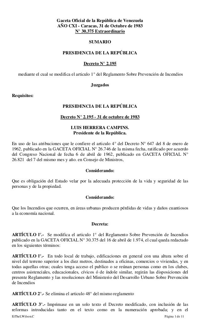 DECRETO 1983 decreto 1983: