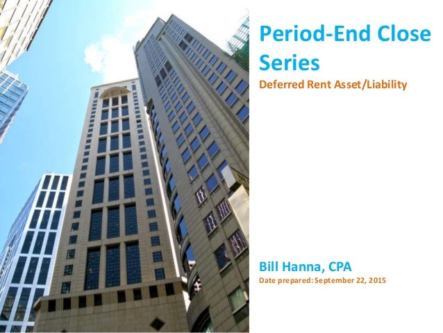 deferred rent asset liablity deferred rent
