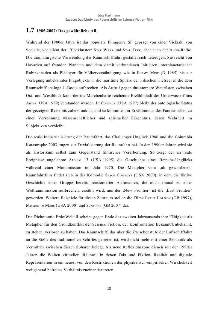 Arbeitsplan dissertation
