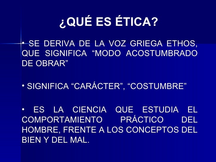 VALOR ETICA valor etica: