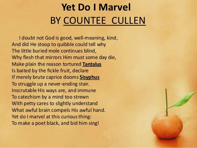 Not God Is Good Well-Meaning Kind By Countee Cullen Analysis
