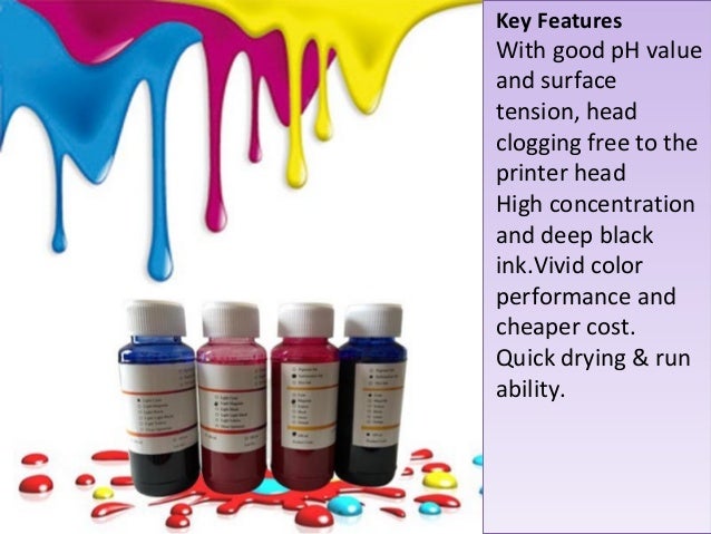 dye sublimation ink features